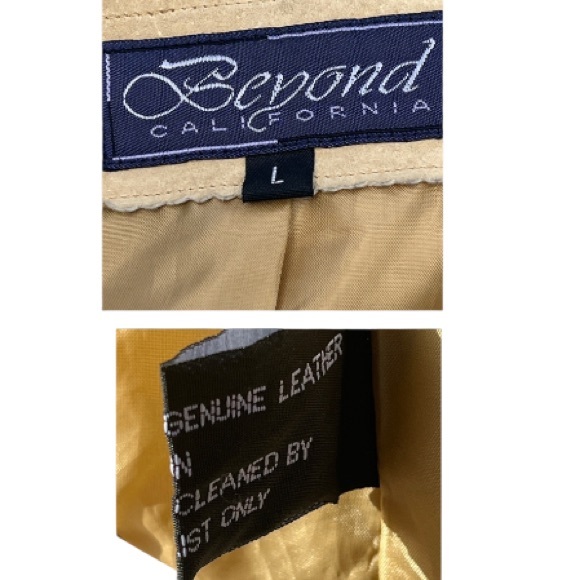 Vintage Penny Lane Leather /fur Trim Coat - Picture 12 of 17